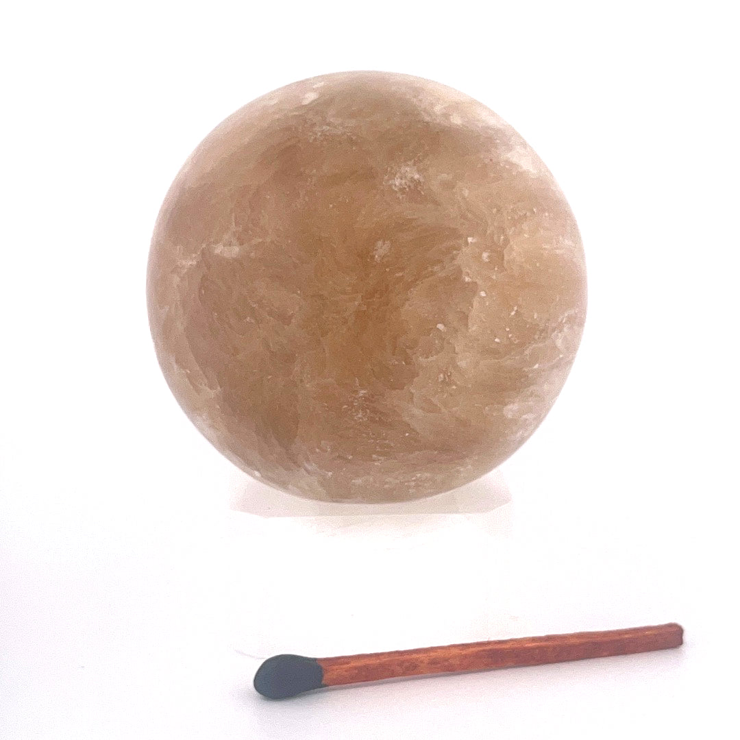 Yellow Calcite Sphere | 188 (g)  | 2 (In)