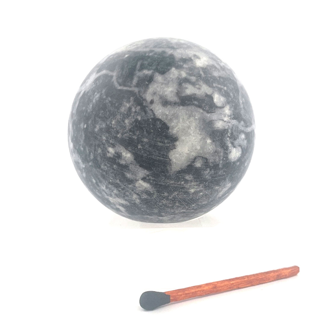 Grey and Black Jasper Sphere | 185 (g) | (2 In)